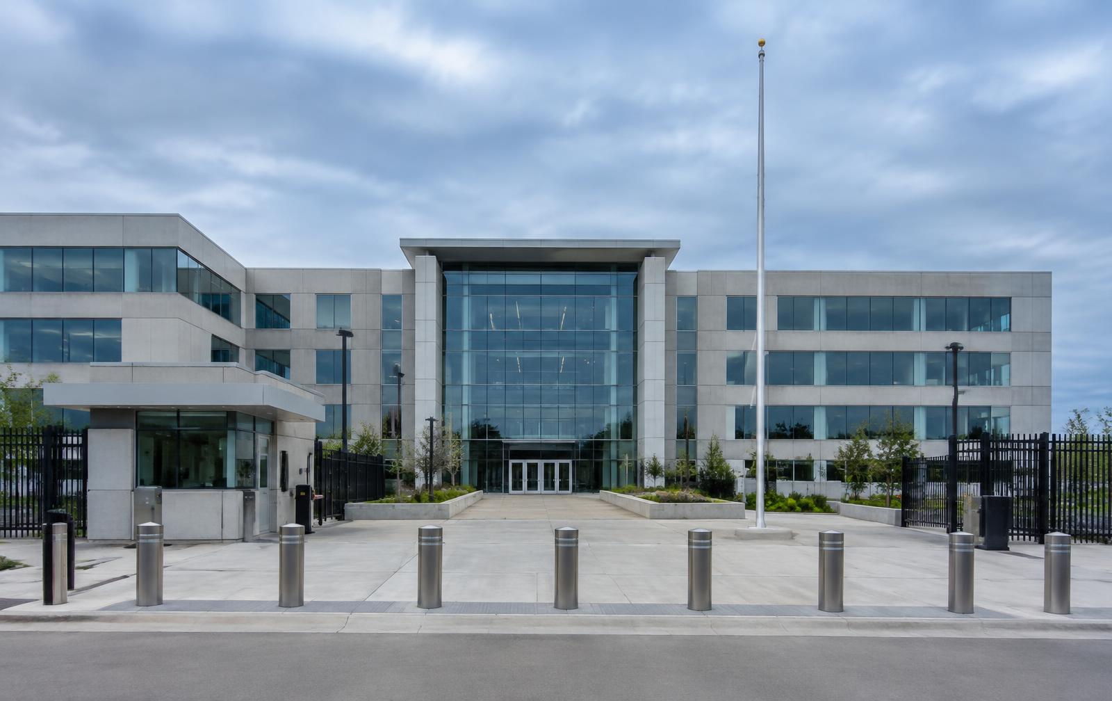 Modern government administrative campus building